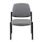 Boss Office Products Patient Guest Armless Chair, Black Steel Frame, Gray Antimicrobial Vinyl, 300 lb Capacity B9595AM-GY - alternate 4